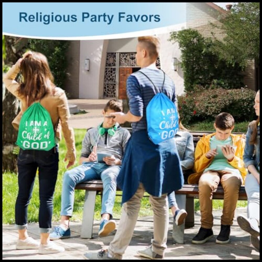 Drawstring Backpack Bulk Christian Gift Bags Chur… - image 2